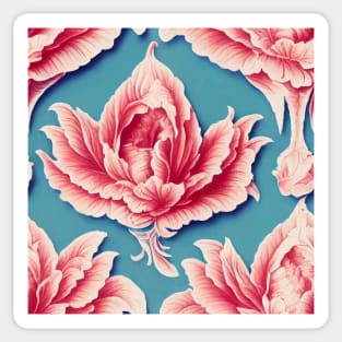 Rococo floral pattern, model 14 Sticker